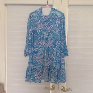 Lilly Pulitzer long top, cover up or dress size M